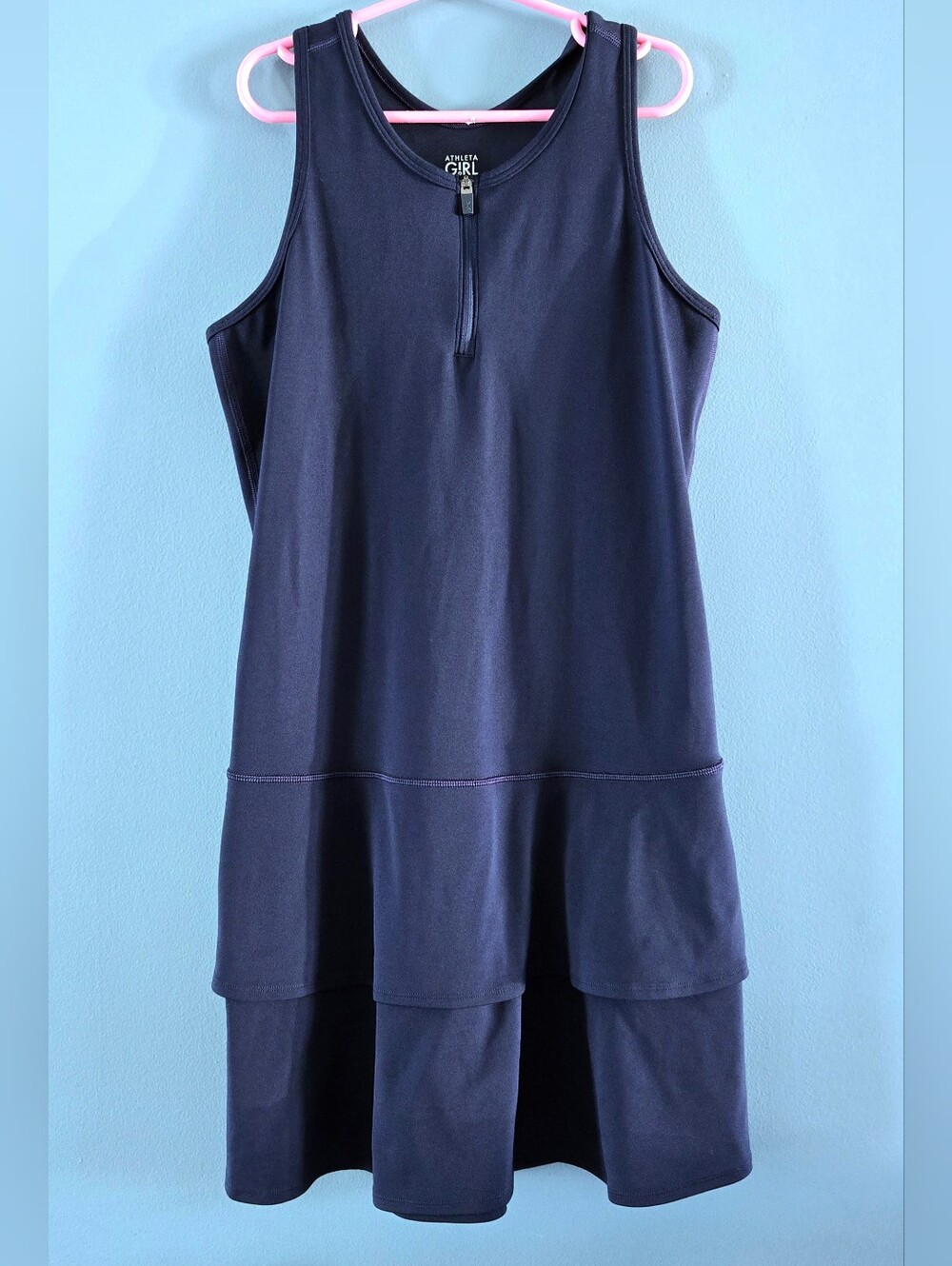 Athleta Girls Navy Blue Swing Dress XL (14)